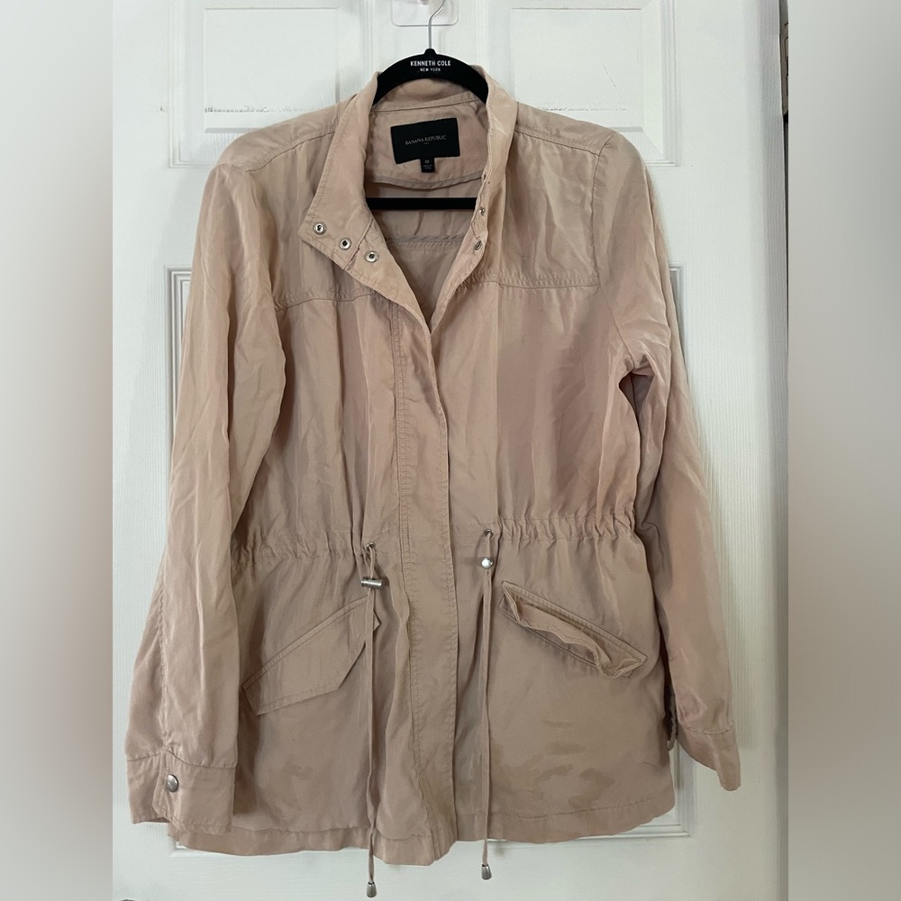 Banana Republic Women's Light Taupe Utility Anorak Jacket